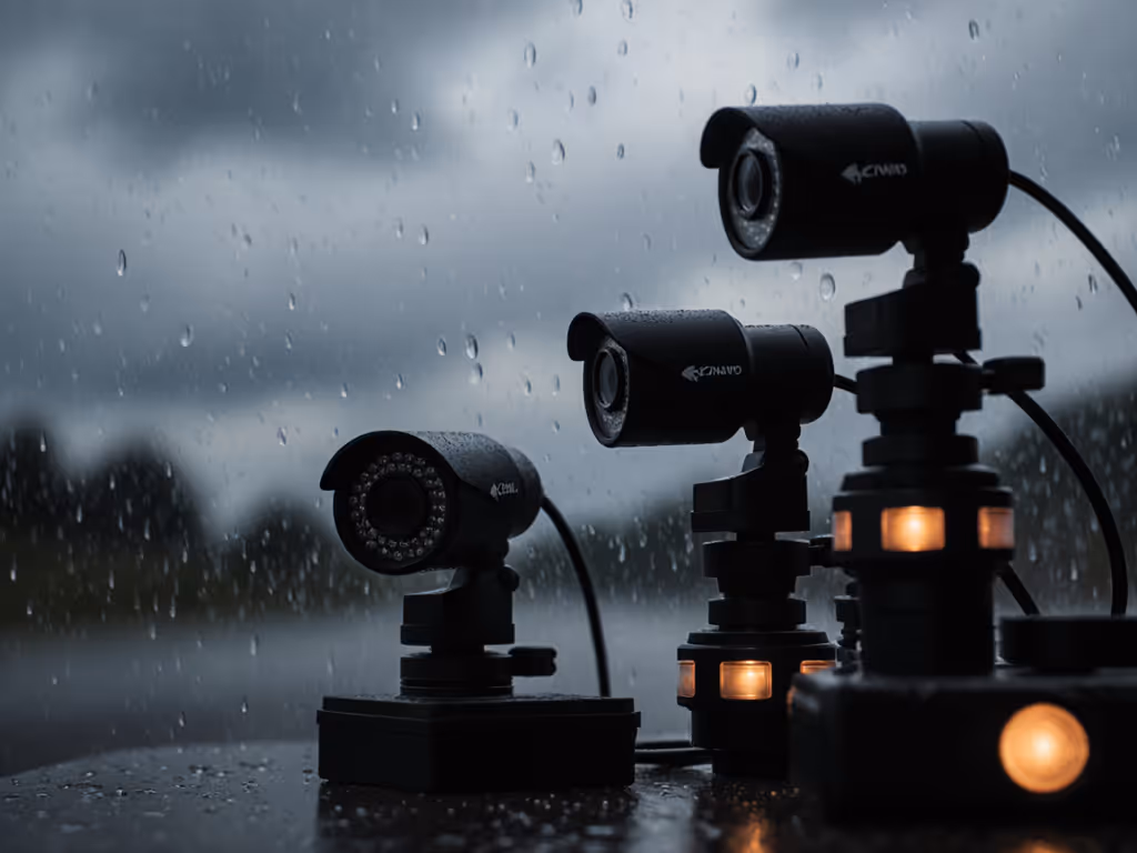 outdoor_streamer_testing_camera_in_light_rain