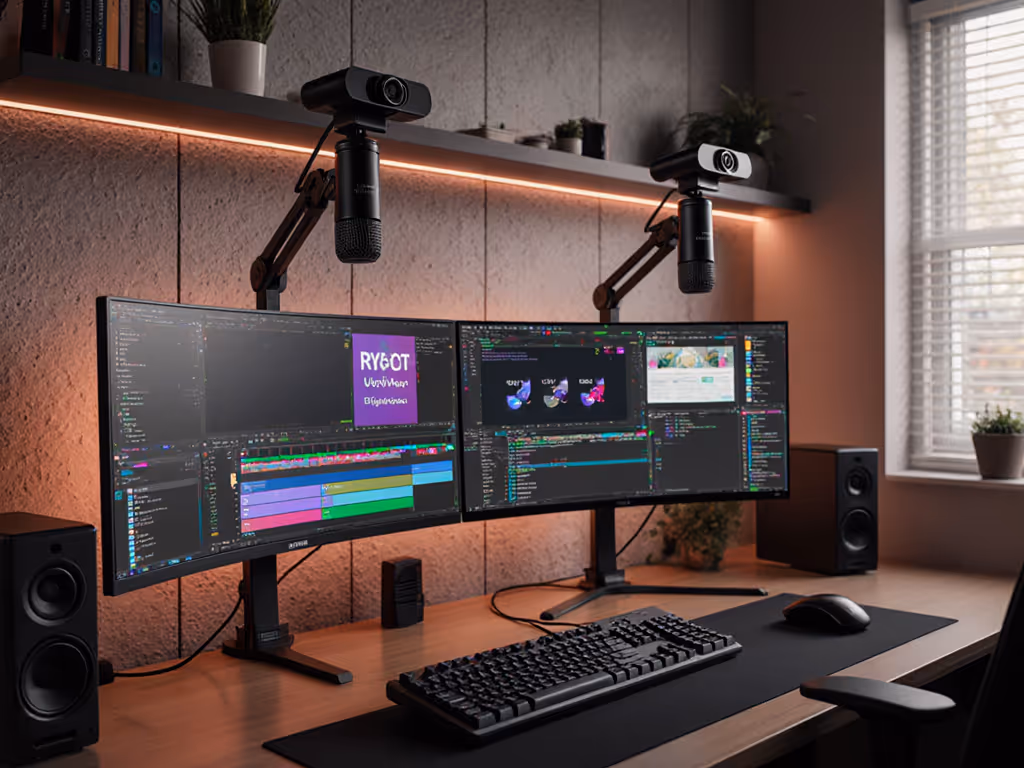 Reliable Bilingual Streaming Webcam for Dual Screens